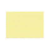 Fichas Herlitz A5 Rayadas Amarillas, 100 Unidades