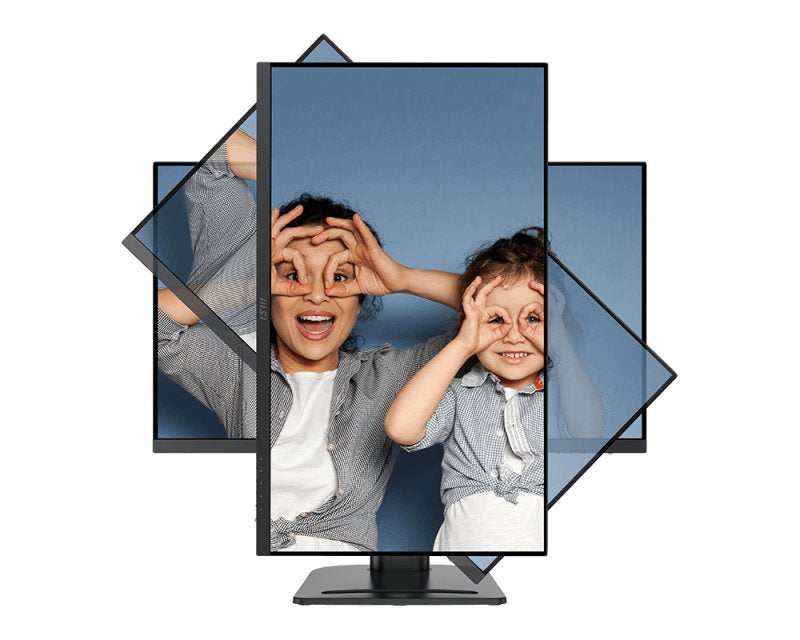 Monitor  Msi Pro Mp273qpde E2, 27", Negro, Wqhd, Ips, Adaptive-Sync, Tecnología Msi Eyesergo, 100 Hz 9s6-3pb69h-035