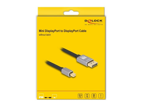 EAN 4043619810925 - DeLOCK Mini DisplayPort - DisplayPort Kabel 2 m Gris imagen 3