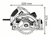 Sierra Circular Manual Bosch Professional Gks 65 Gce Professional Azul/Negro, L-Boxx, 1.800 W 601668901