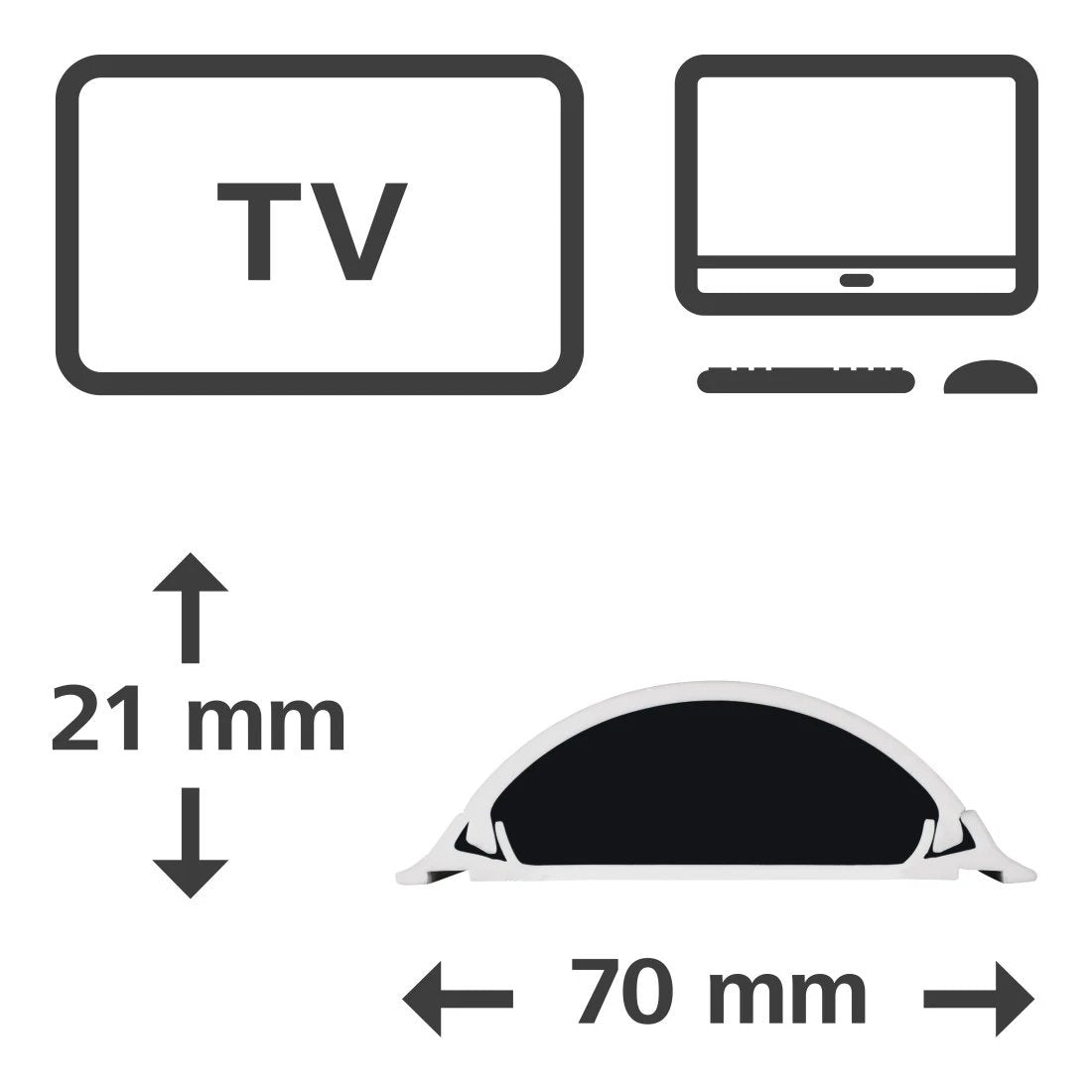 Cable Duct White