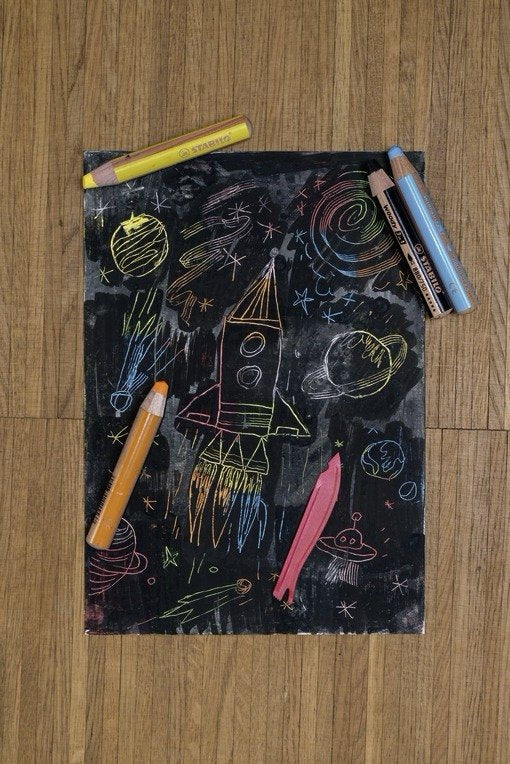 Stabilo Lápices De Colores Woody 3 En 1 Estuche De 6 C/Surtidos