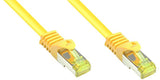 Goodconnections Rj45 Cable De Red Mit Cat. 7 Rohcable Und Rastnasenschutz (), S Ftp, Pimf, Halogenfrei, 500mhz, Ofc, Gelb, 7,5m,