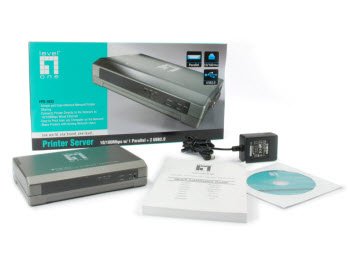 Print Server Level One  1 Puerto  Paralelo 2 Puertos Usb 2.0