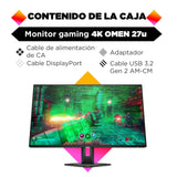 Monitor Gaming Hp Omen 27u 4k 144hz Hdr Ips 68,6 Cm (27") 3840 X 2160 Pixeles 4k Ultra Hd Lcd Gris