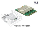 Delock M.2 Modul - Wlan+ Bluetooth 4.0, Lan-Adapter 95254