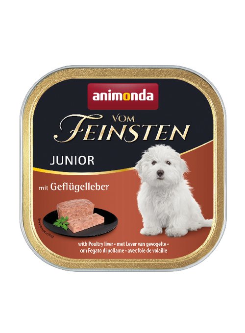 Animonda Vom Feinsten Junior Poultry Liver - Wet Dog Food - 150g