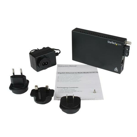 EAN 0065030846233 - StarTech.com ET91000SC2 convertidor de medio 2000 Mbit/s 850 nm Multimodo Negro imagen 5