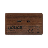 Altavoz Inline "Woodbrick" En Caja De Madera De Nogal Real