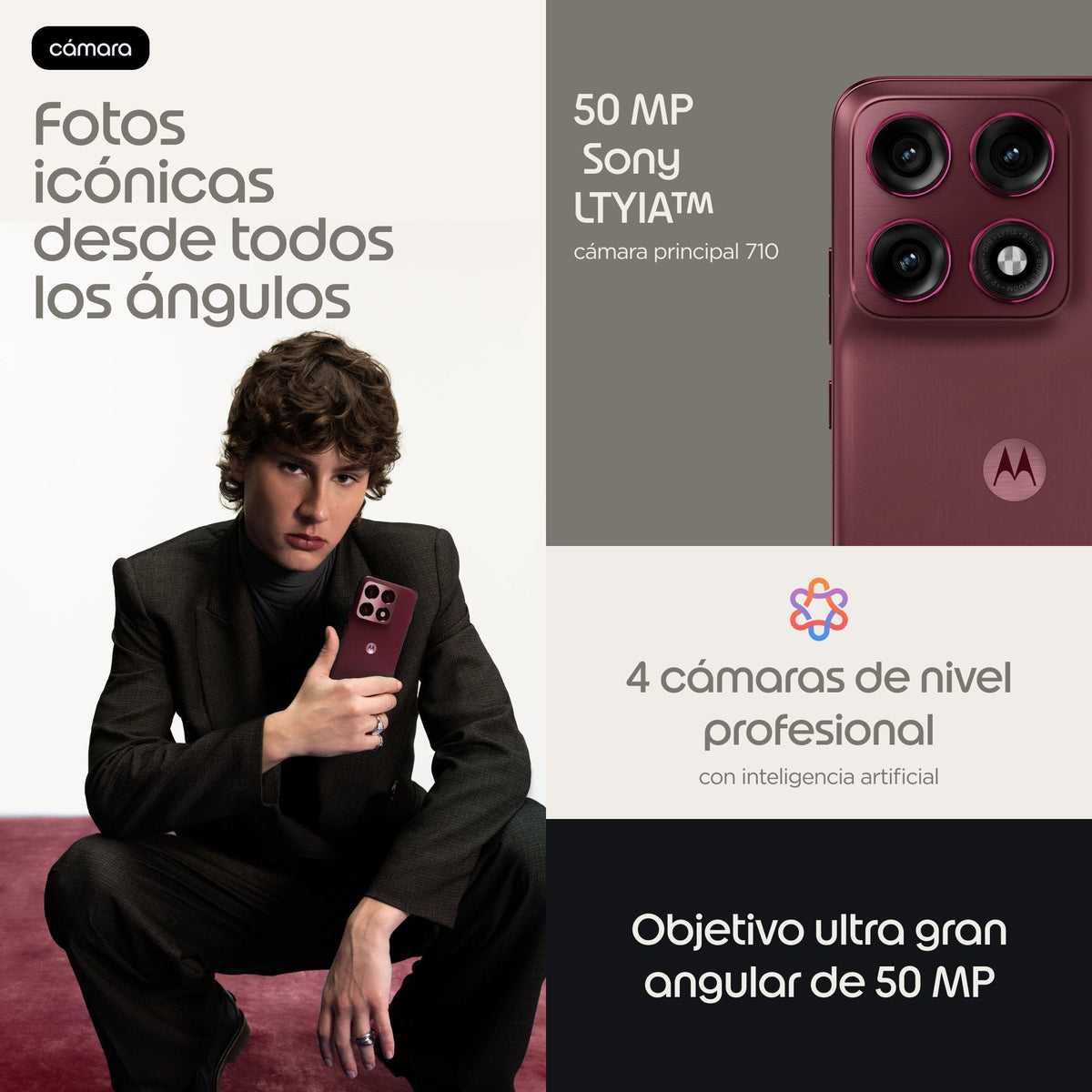 Motorola  Moto Edge 70 Pro 12/512gb Pantone Zinefande Red