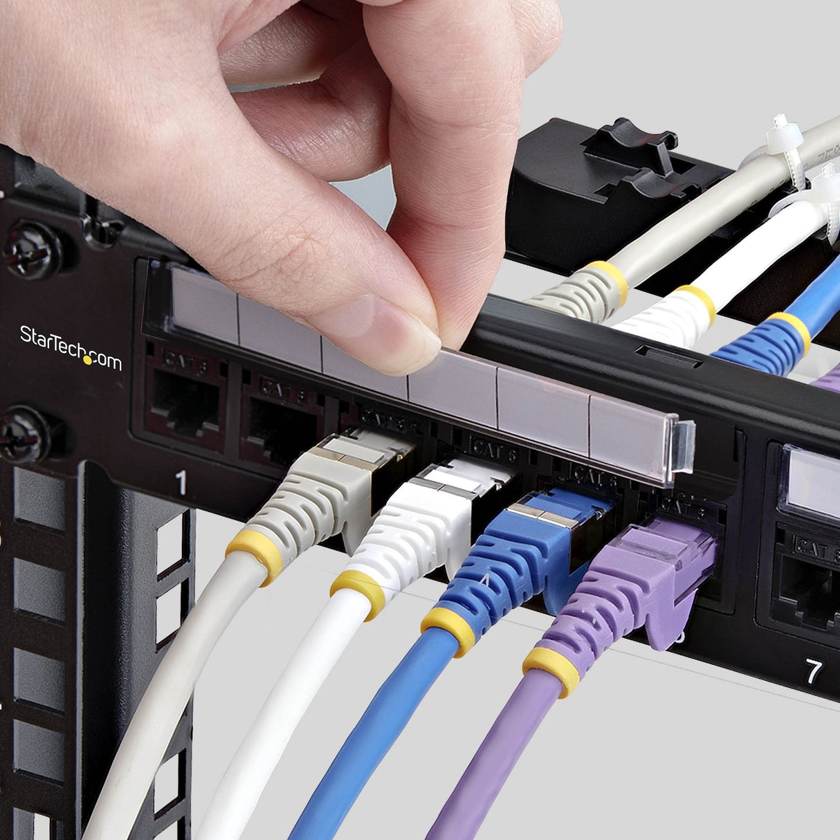 24 Port 1u Feed Through Patch Panel With Cable Management C6panelutp241uft