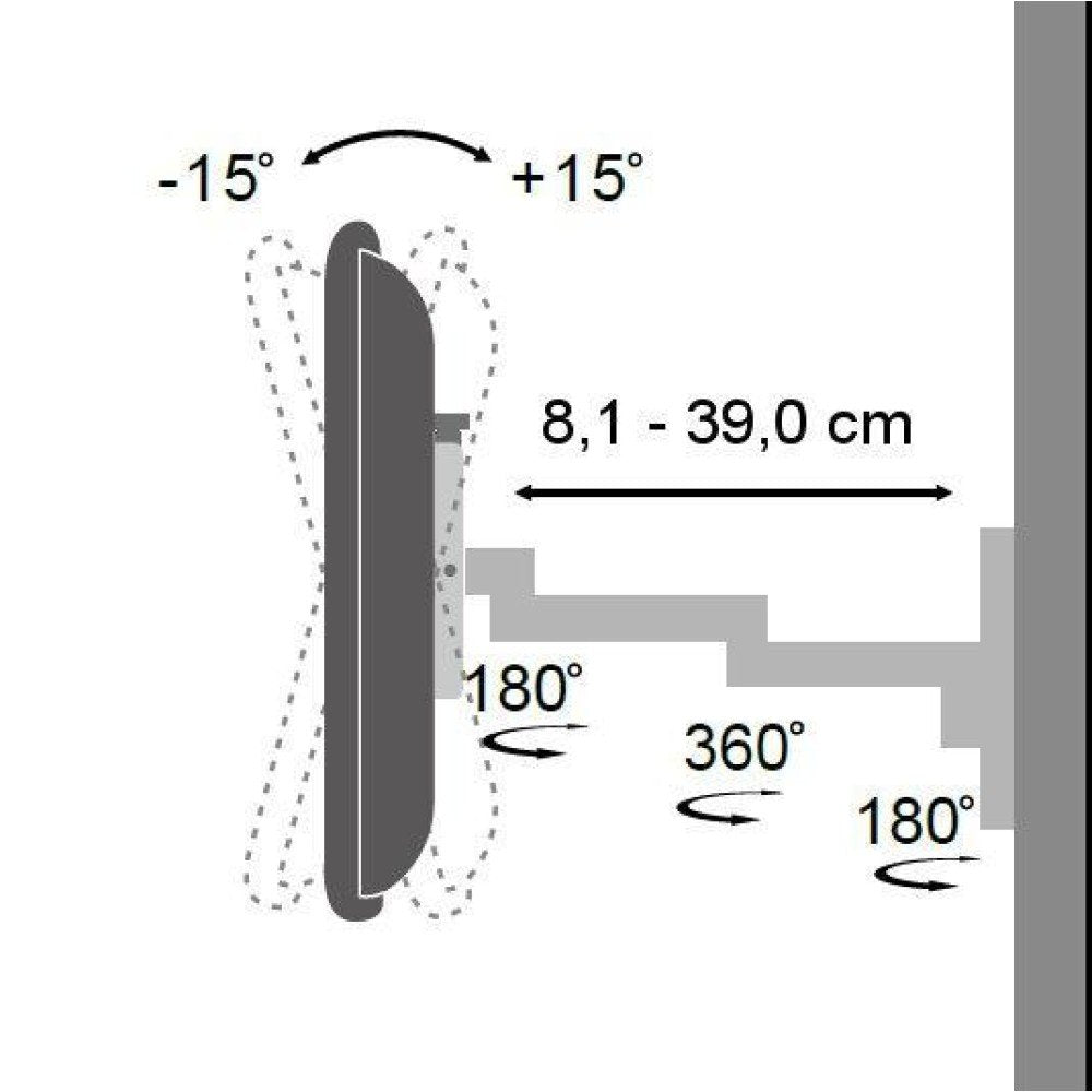 Techly Ica-Lcd 104 Soporte De Pared Para Pantalla Plana 76,2 Cm (30") Plata