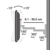 Techly Ica-Lcd 104 Soporte De Pared Para Pantalla Plana 76,2 Cm (30") Plata