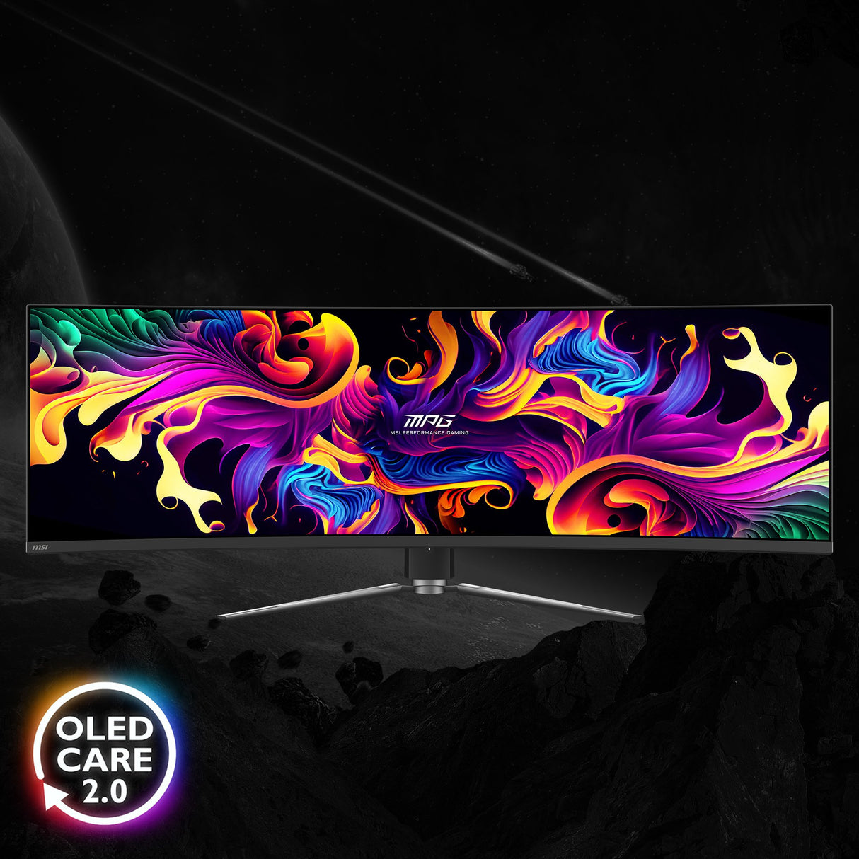 EAN 4711377332866 - MSI MPG 491CQPDE QD-OLED pantalla para PC 124,5 cm (49") 5120 x 1440 Pixeles DQHD Negro imagen 12