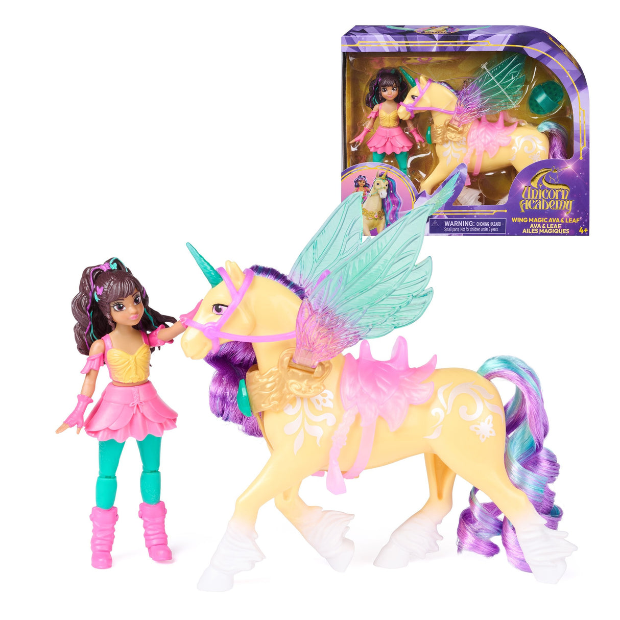 Spinmaster Unicorn Academy - Wing Magic Ava & Leaf Spielset 6076941