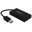 EAN 0065030866125 - StarTech.com HB30A3A1CFB hub de interfaz USB 3.2 Gen 1 (3.1 Gen 1) Type-A 5000 Mbit/s Negro imagen 1