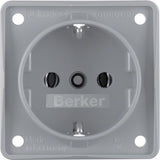 Berker 941852506 Schuko-Steckdose Integro Einsätze Grau Matt