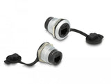 Delock Rj45 Cat.6a Einbaubuchse Mit Staubschutzkappe