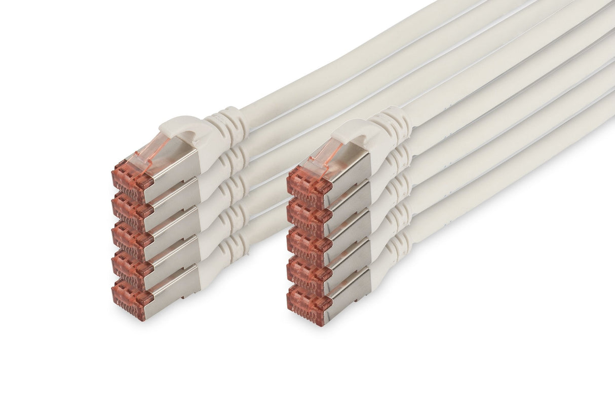 EAN 4016032442325 - Digitus DK-1644-050-WH-10 cable de red Blanco 5 m Cat6 S/FTP (S-STP) imagen 1