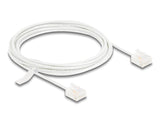 Delock Rj45 Cable De Red Cat.6 Utp Ultra Slim 3 M Blanco Con Kurzen Machon