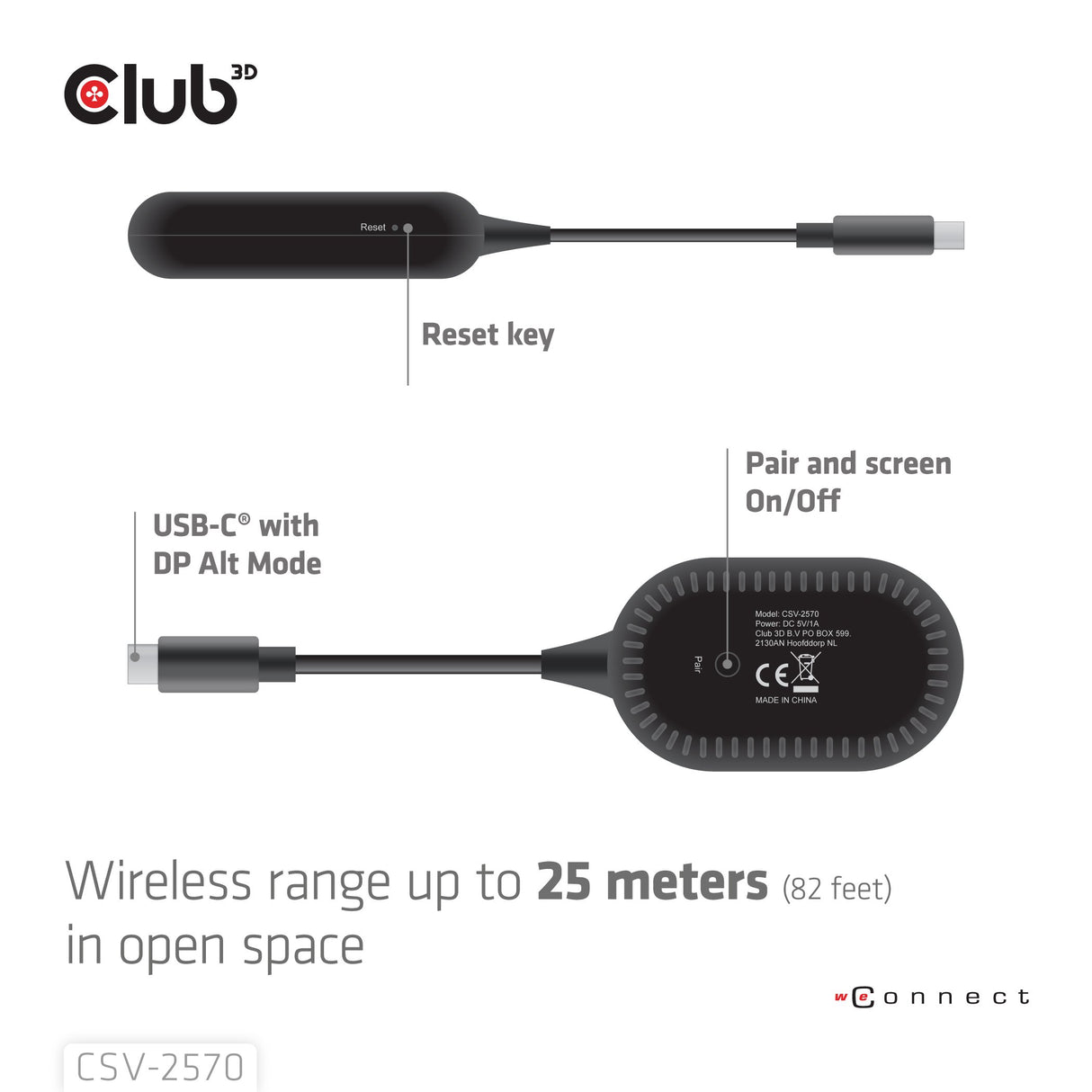 EAN 8719214473631 - CLUB3D CSV-2570 extensor audio/video Transmisor y receptor de señales AV Negro imagen 9