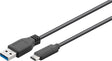 EAN 5712505327692 - Microconnect USB3.1CA05 cable USB USB 3.2 Gen 1 (3.1 Gen 1) 0,5 m USB C USB A Negro imagen 1