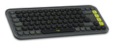 Teclado Ingles Logitech Pop Icon Keys Bluetooth Qwerty Internacional De Ee.Uu. Grafito, Verde