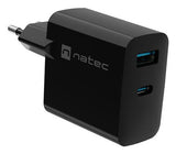 EAN 5901969444247 - NATEC NUC-2143 cargador de dispositivo móvil Universal Negro Corriente alterna Carga rápida Interior imagen 1