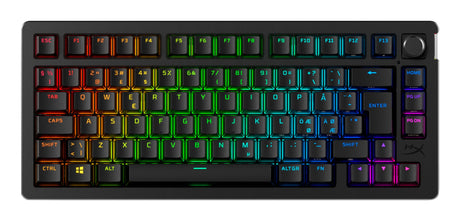 EAN 0197498745510 - HyperX Alloy Rise 75 Wireless Keyboard teclado Juego RF Wireless + Bluetooth Negro imagen 1