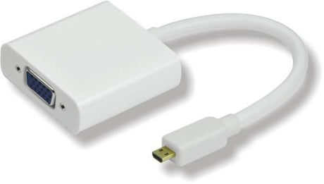 EAN 5711045523298 - Microconnect HDMIDVGA adaptador de cable de vídeo 0,25 m HDMI tipo D (Micro) VGA (D-Sub) Blanco imagen 1