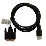Cable Savio Cl-10 Hdmi 19pin - Dvi 18 + 1  Negro 1.5m