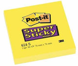 Post-It Notas Adhesivas Super Sticky 76x76 Monocolor Amarillo Ultra 12 Blocs X 90 Hojas