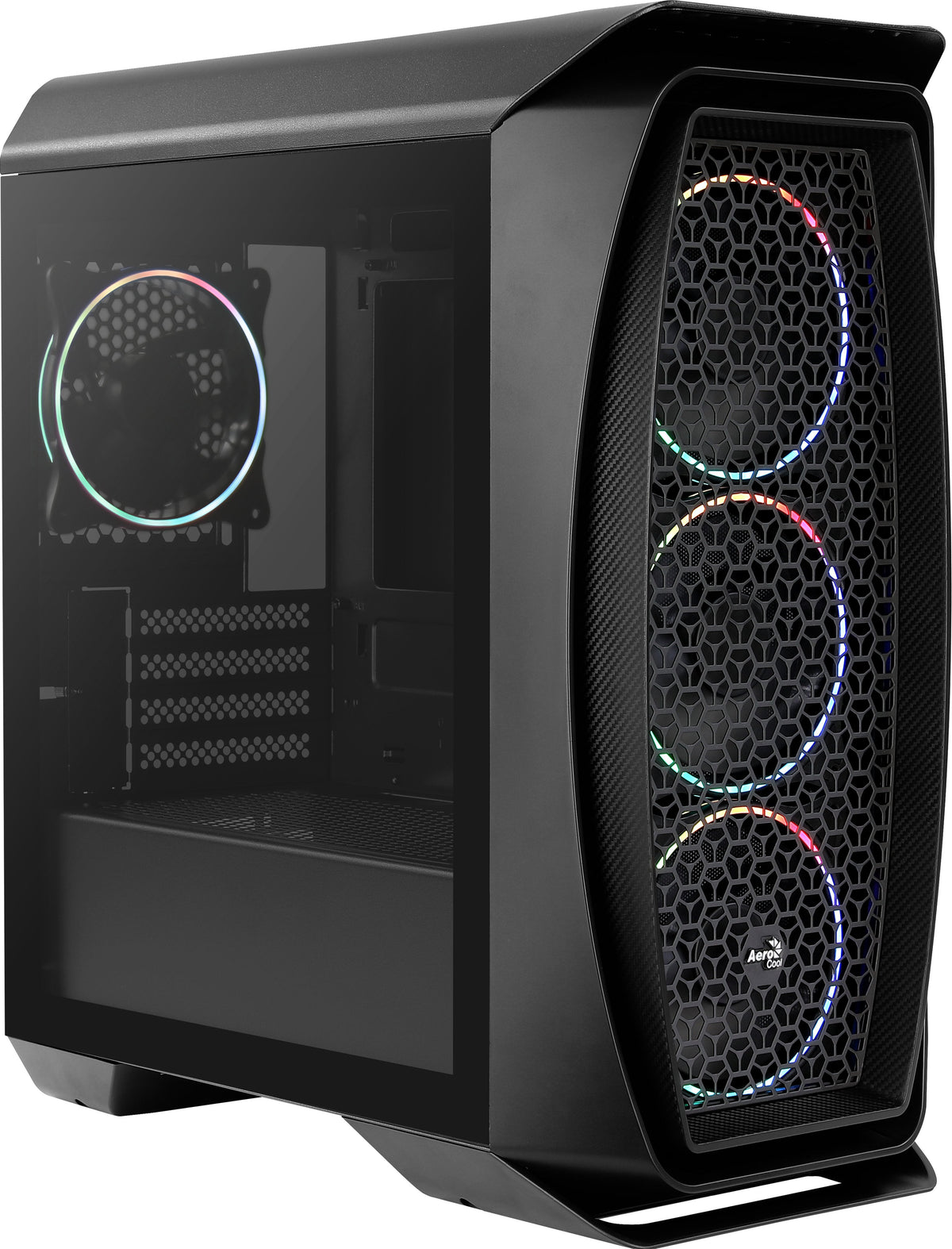 Caja Pc Aerocool Aero One Mini Eclipse Black 2*Usb 3.0 Hd Audio+Mic  Soporta Refrigeración Líquida Micro Atx/ Mini Itx