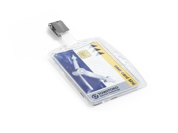 Operación Del Clip De Caja Dura Durable Evaluación De Seguridad 54x85mm Pack De 25