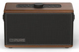 Pure Classic Aura Tragbarer Bluetooth-Lautsprecher  Hintergrundlicht  Braun Walnuss