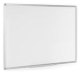 Bi-Office Ayda Pizarra Blanca Melaminada Doble Cara 600x450mm - Permite Colocacion Vertical U Horizontal - Marco De