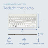 EAN 8719274492221 - R-Go Tools RGOCOESWDWH teclado Universal USB Español imagen 12