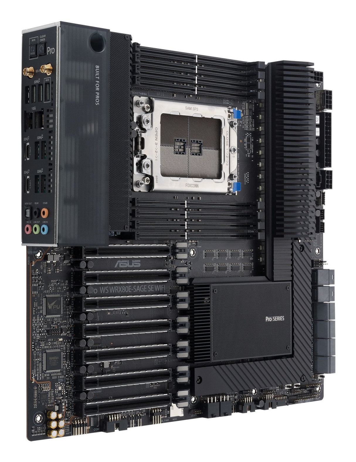 Asus Pro Ws Wrx80e-Sage Se Wifi Ii Amd Wrx80 Zócalo Swrx8 Atx Extendida