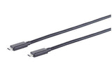 S-Conn 13-65015 Cable Usb 0,5 M Usb4 Gen 3x2 Usb C Negro