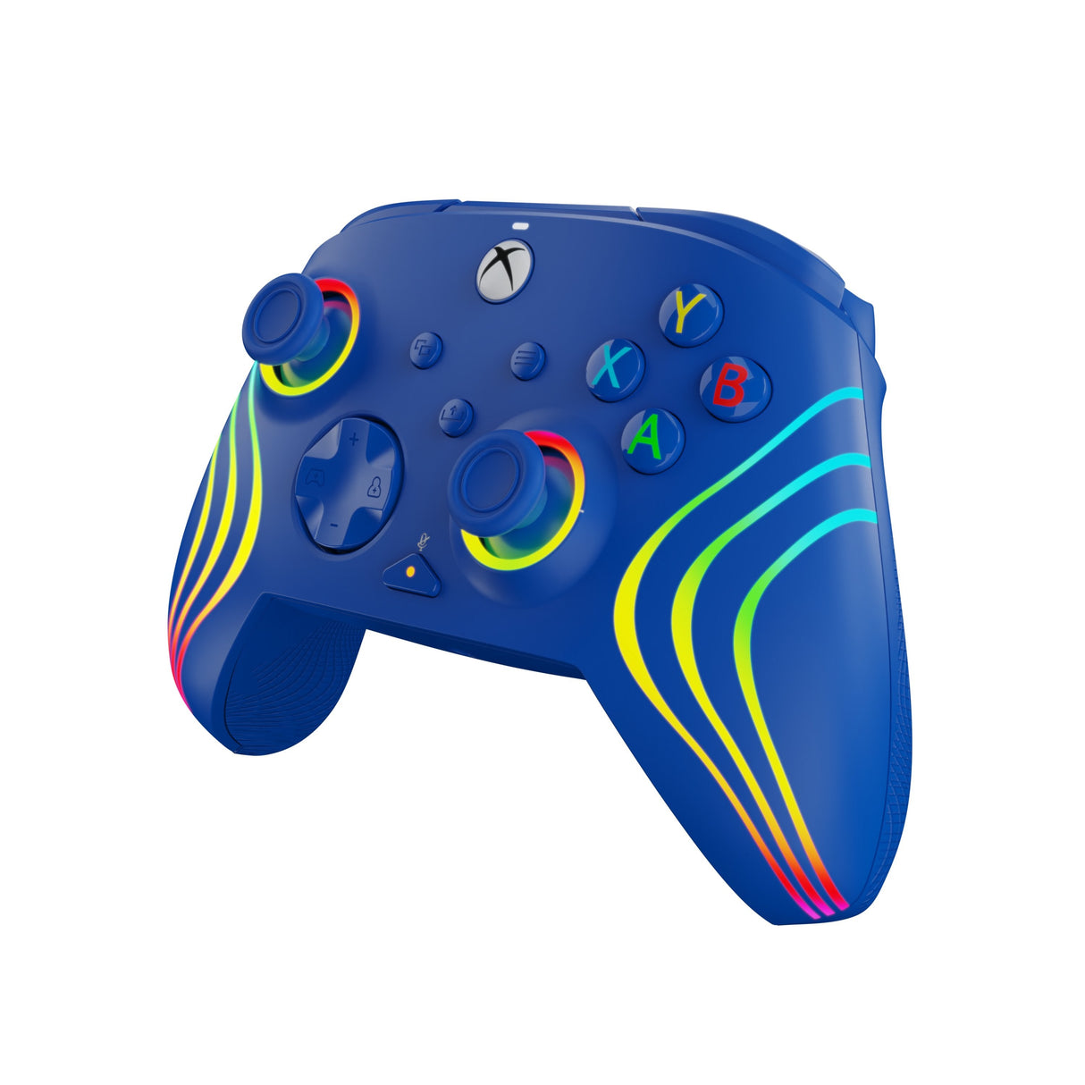 Mando Pdp Afterglow Wave Alámbrico, Gamepad (Azul, Para Xbox Y Pc)