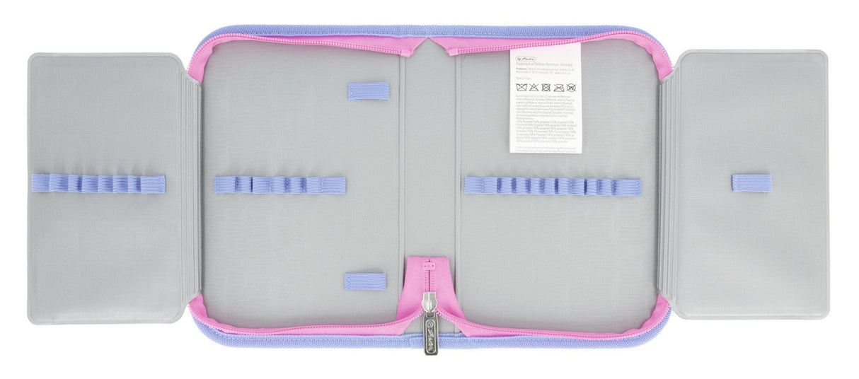 Mochila Escolar Herlitz Ultralight Violeta/Rosa, Estuche Estudiante Con 16 Piezas, Mocasines Ovalados, Bolsa De Deporte, 2 Aplicaciones 50046157