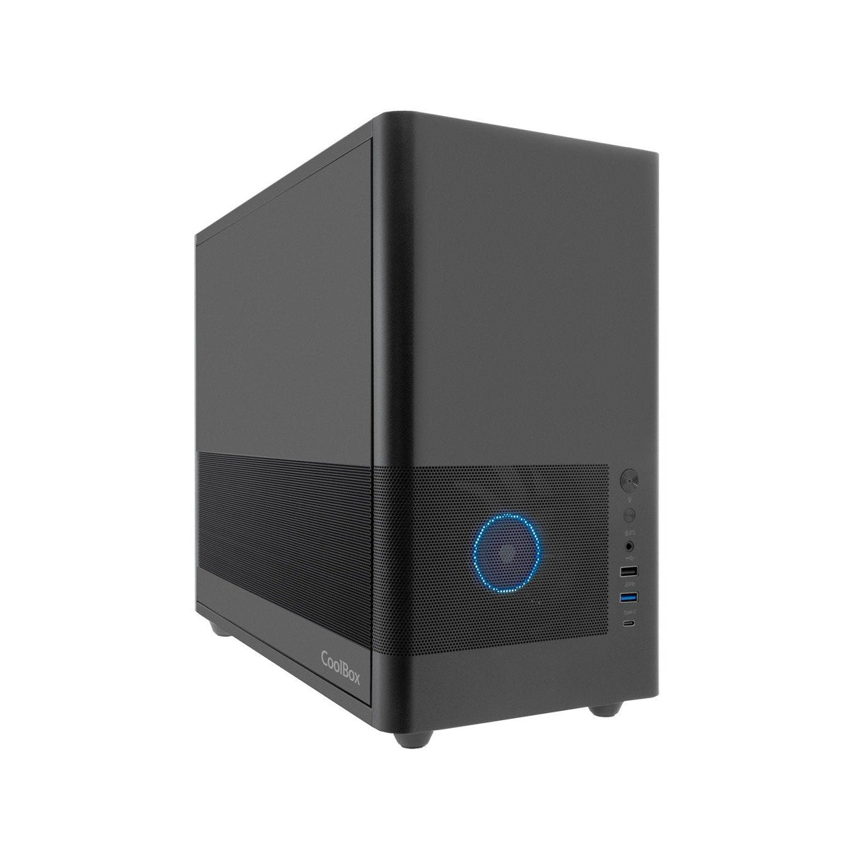 Coolbox Caja Matx Mp2 Negra Usb-C 3.2 Gen1 Ventilador 120 Pwm Full Metal S/Fte