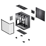 Jonsbo Tk-4 Gehäuse, Midi-Tower, Atx, Tempered Glass - Schwarz