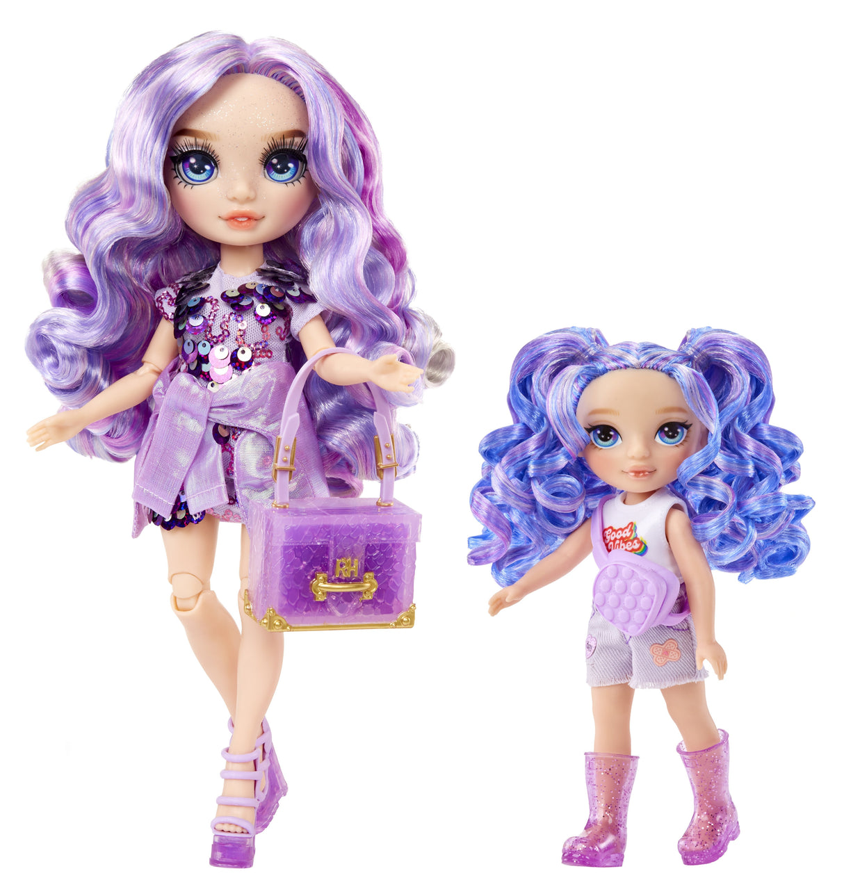 Muñeca  Mga Entertainment Rainbow High Littles - Amatista (Púrpura) 531234-Euc