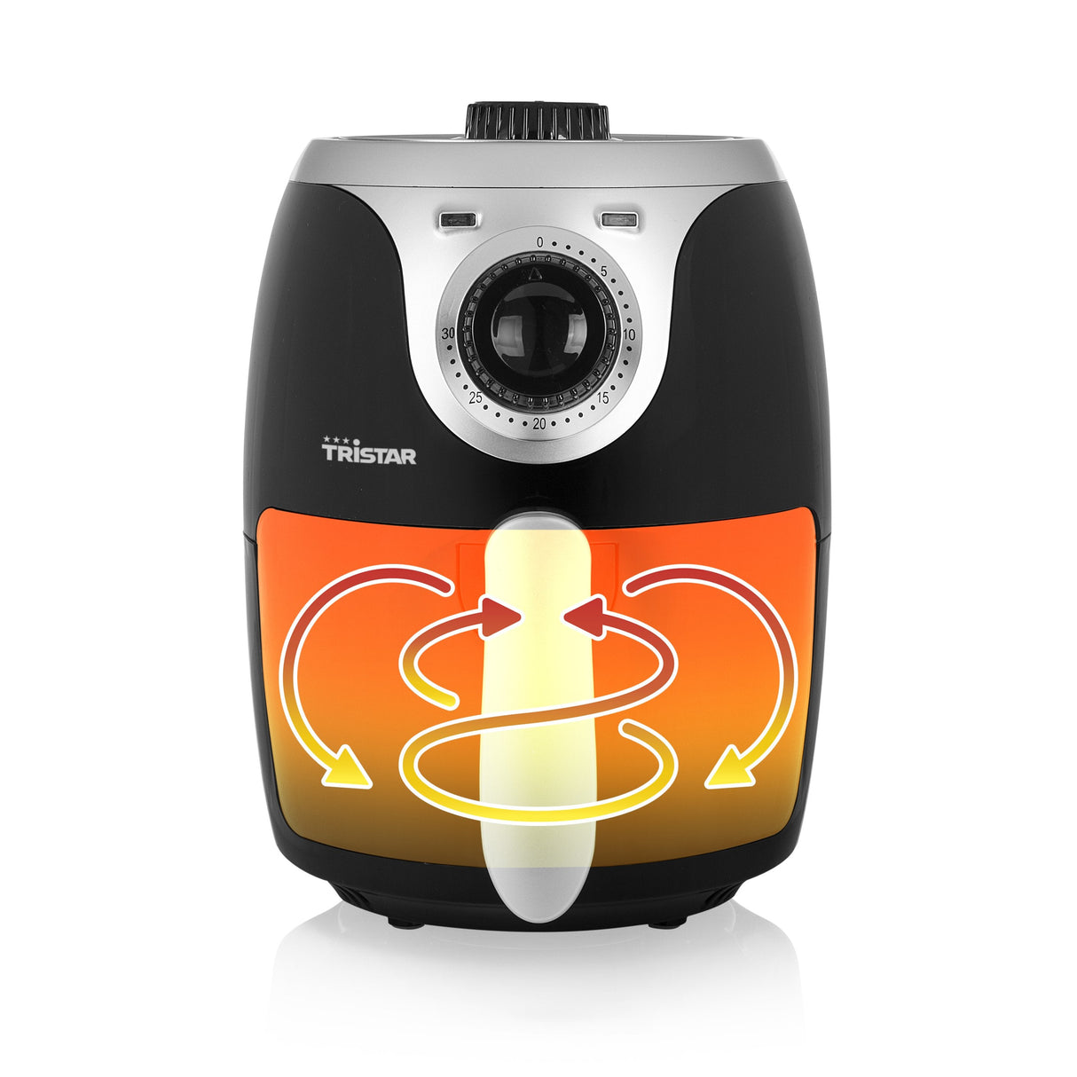EAN 8713016057969 - Tristar FR-6980 freidora Sencillo 2 L Independiente 1000 W Freidora de aire caliente Negro, Plata imagen 3