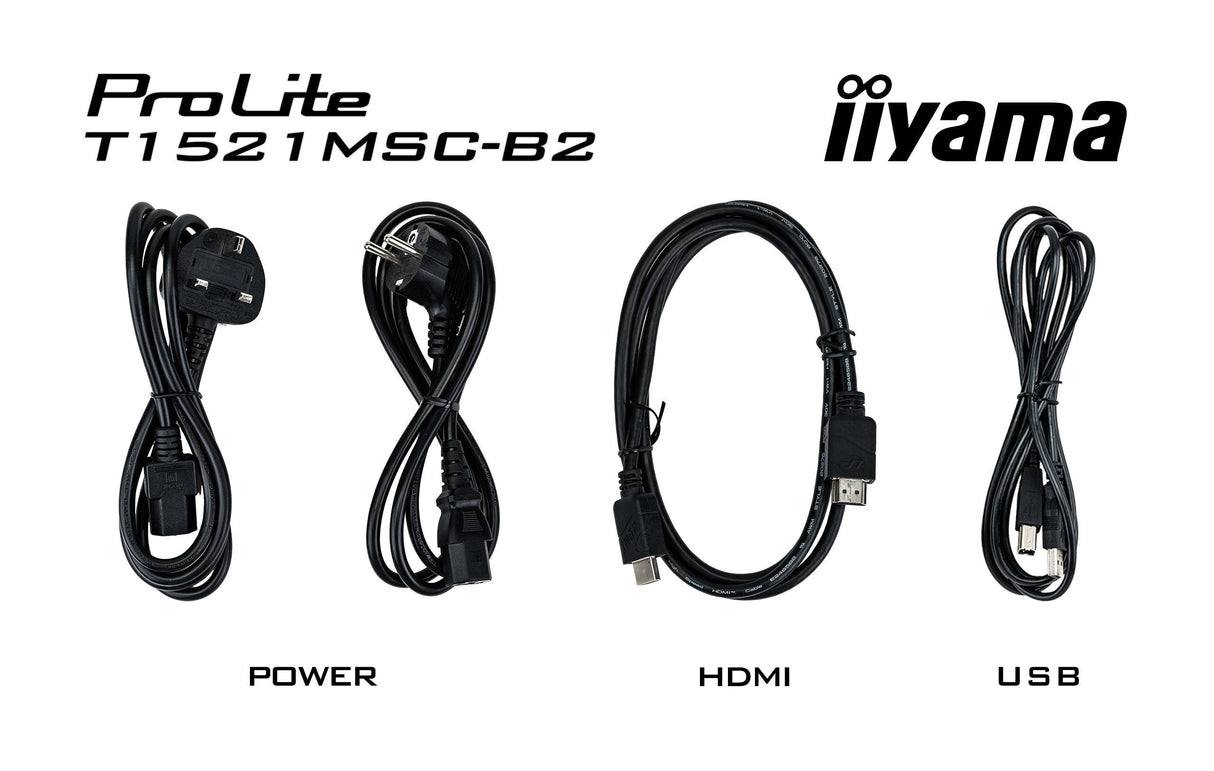 Monitor Iiyama 38.0cm 15" T1521msc-B2 5:4 Tactil M-Touch Vga+Hdmi Retail