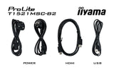Monitor Iiyama 38.0cm 15" T1521msc-B2 5:4 Tactil M-Touch Vga+Hdmi Retail