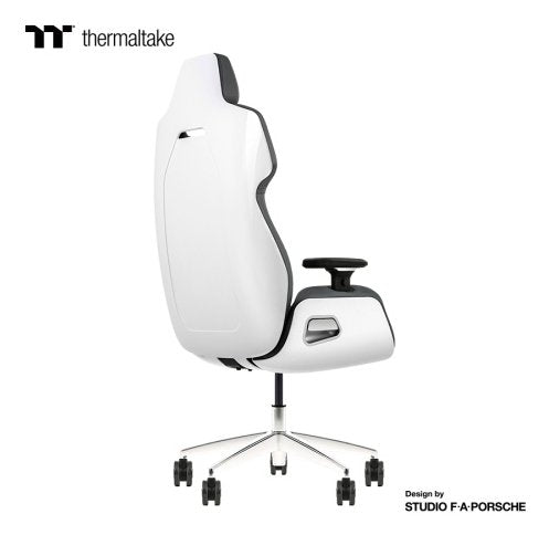 Thermaltake Argent E700 Glacier Blanco With Slate Gray Crayon Real Leather Chair