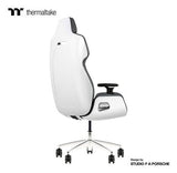 Thermaltake Argent E700 Glacier Blanco With Slate Gray Crayon Real Leather Chair