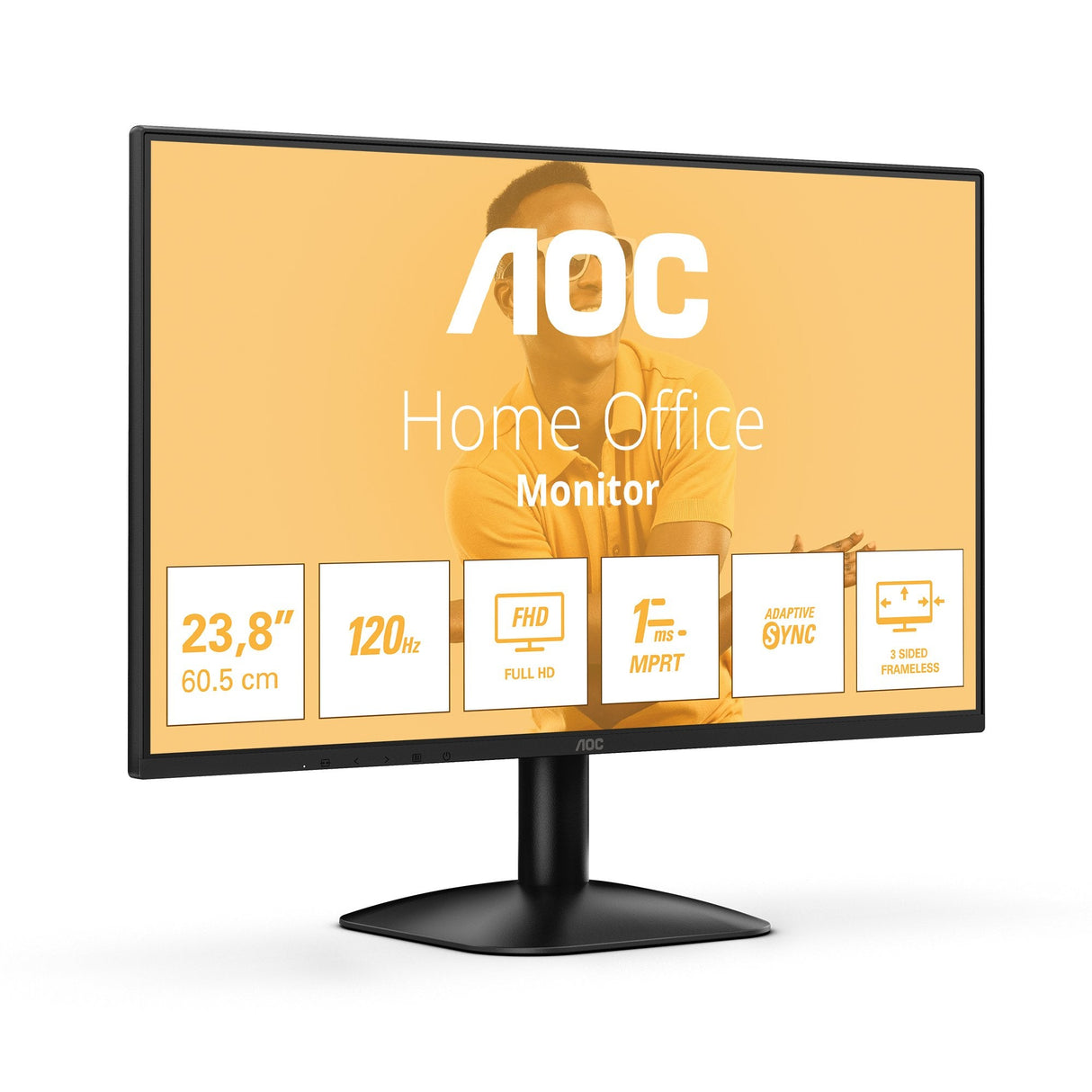 Monitor Aoc 24b31h 23.8" Ips Fhd 120hz 300cd M2 1ms Vga Hdmi Negro